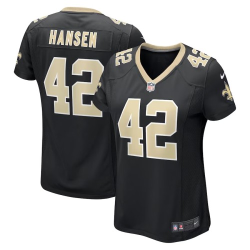 Women's New Orleans Saints Chase Hansen Black Game Jersey