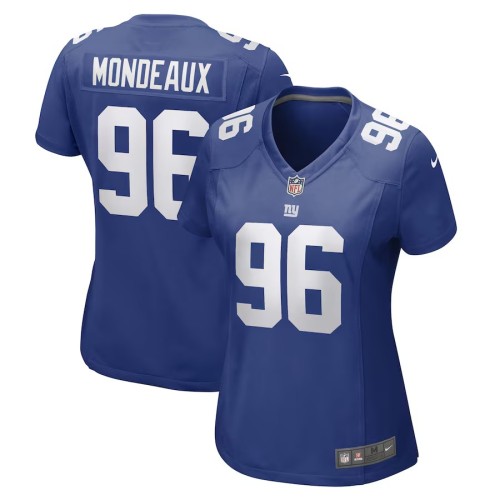 Women's New York Giants Henry Mondeaux Royal Game Player Jersey