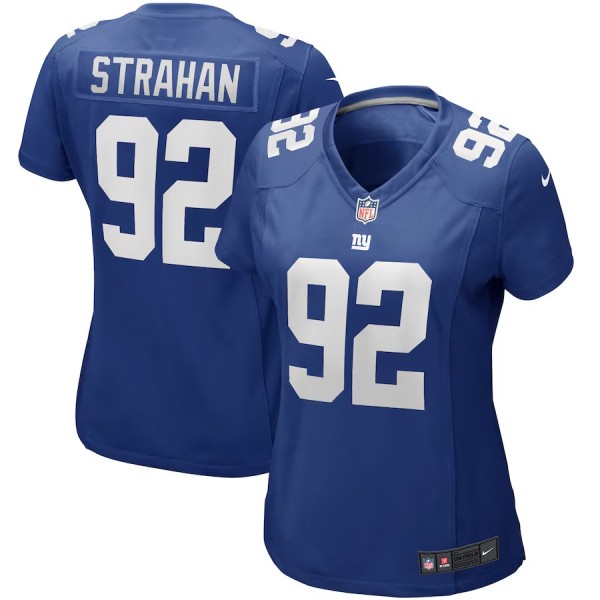 Women's New York Giants Michael Strahan Royal Game Retired Player Jersey
