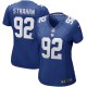 Women's New York Giants Michael Strahan Royal Game Retired Player Jersey