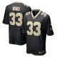 Men's New Orleans Saints Jordan Mims Black Game Jersey