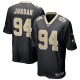 Men's New Orleans Saints Cameron Jordan Black Game Jersey