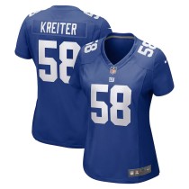 Women's New York Giants Casey Kreiter Royal Game Jersey