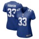 Women's New York Giants Aaron Robinson Royal Game Player Jersey