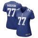Women's New York Giants Jack Anderson Royal Game Player Jersey