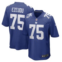 Men's New York Giants Joshua Ezeudu Royal Game Player Jersey