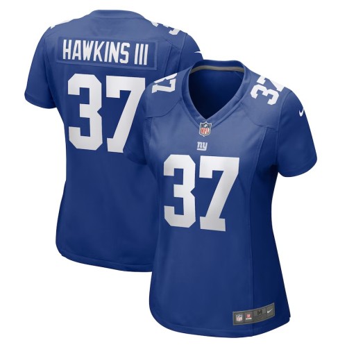 Women's New York Giants Tre Hawkins Royal Game Jersey