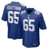 Men's New York Giants Austin Schlottmann Royal Team Game Jersey