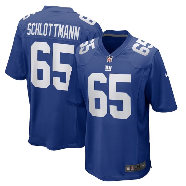Men's New York Giants Austin Schlottmann Royal Team Game Jersey