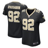 Women's New Orleans Saints Tanoh Kpassagnon Black Game Player Jersey