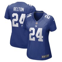 Women's New York Giants Dane Belton Royal Game Player Jersey
