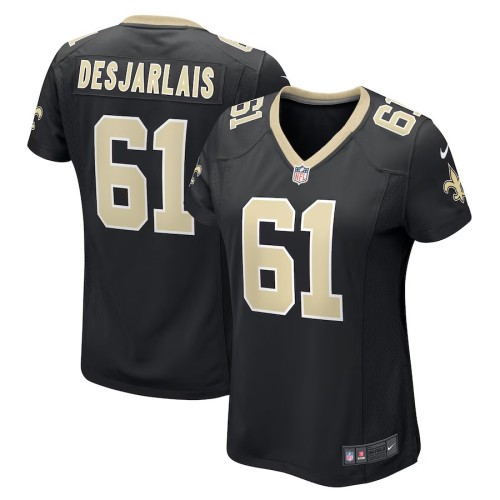 Women's New Orleans Saints Drew Desjarlais Black Game Player Jersey