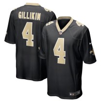 Men's New Orleans Saints Blake Gilikin Black Game Player Jersey