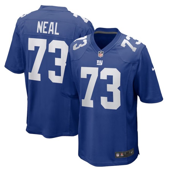 Men's New York Giants Evan Neal Royal Player Game Jersey