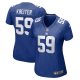 Women's New York Giants Casey Kreiter Royal Team Game Jersey