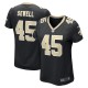 Women's New Orleans Saints Nephi Sewell Black Game Player Jersey