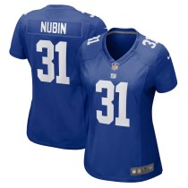Women's New York Giants Tyler Nubin Royal Game Jersey