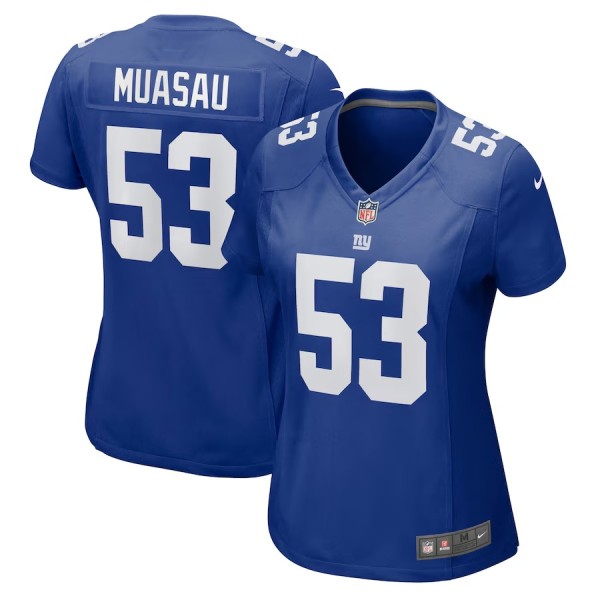 Women's New York Giants Darius Muasau Royal Game Jersey