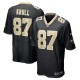 Men's New Orleans Saints Lucas Krull Black Game Player Jersey