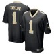 Men's New Orleans Saints Alontae Taylor Black Team Game Jersey