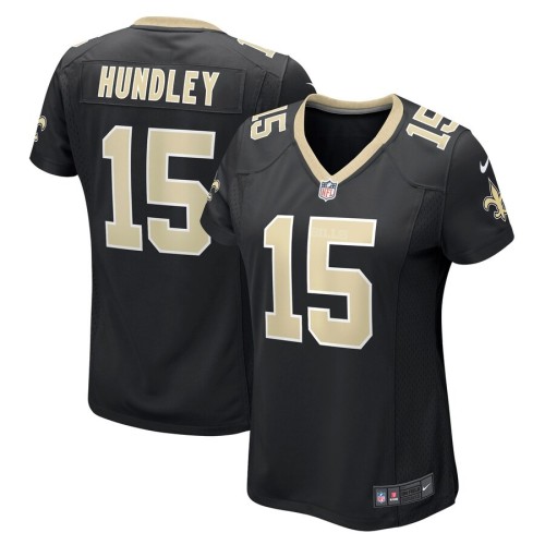 Women's New Orleans Saints Brett Hundley Black Game Player Jersey