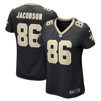 Women's New Orleans Saints Michael Jacobson Black Game Jersey