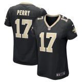 Women's New Orleans Saints A.T. Perry Black Team Game Jersey