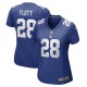 Women's New York Giants Cor'Dale Flott Royal Game Player Jersey