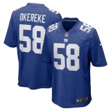 Men's New York Giants Bobby Okereke Royal Game Player Jersey