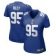 Women's New York Giants Jordon Riley Royal Team Game Jersey