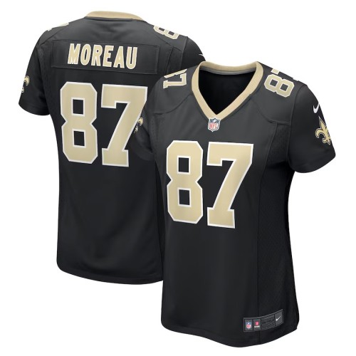 Women's New Orleans Saints Foster Moreau Black Team Game Jersey