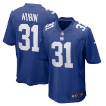 Men's New York Giants Tyler Nubin Royal Team Game Jersey