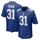 Men's New York Giants Tyler Nubin Royal Team Game Jersey