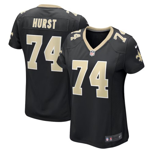 Women's New Orleans Saints James Hurst Black Game Jersey
