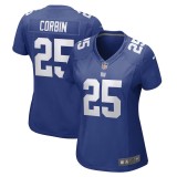 Women's New York Giants Jashaun Corbin Royal Game Player Jersey