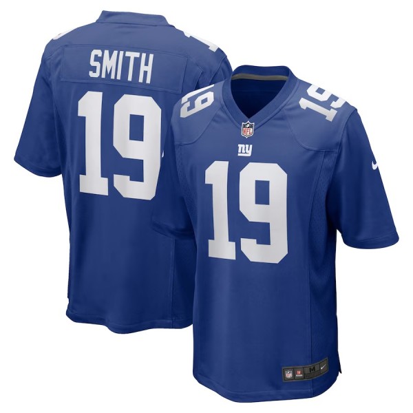 Men's New York Giants Jeff Smith Royal Game Player Jersey