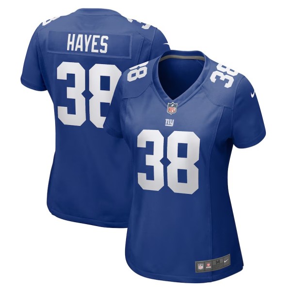 Women's New York Giants Kaleb Hayes Royal Game Jersey