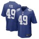 Men's New York Giants Tomon Fox Royal Game Player Jersey