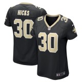 Women's New Orleans Saints Faion Hicks Black Game Jersey