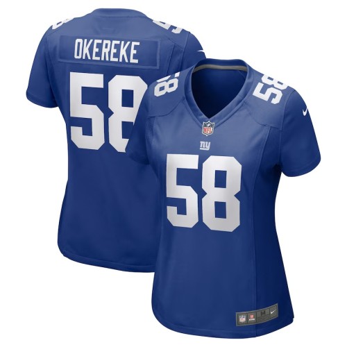 Women's New York Giants Bobby Okereke Royal Game Player Jersey