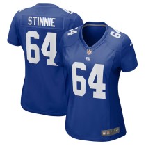 Women's New York Giants Aaron Stinnie Royal Game Jersey
