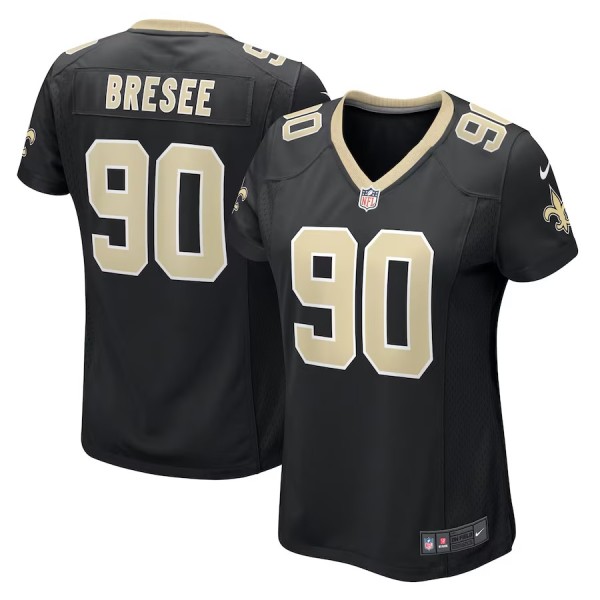 Women's New Orleans Saints Bryan Bresee Black Game Jersey
