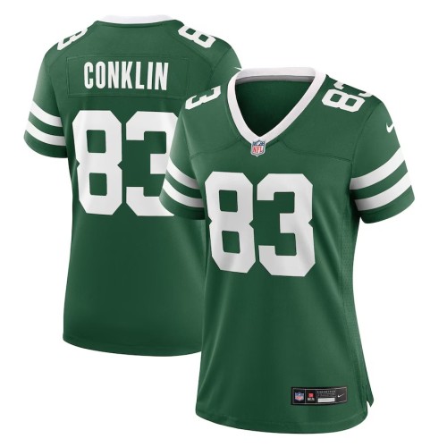 Women's New York Jets Tyler Conklin Legacy Green Team Game Jersey