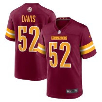 Men's Washington Commanders Jamin Davis Burgundy Game Jersey