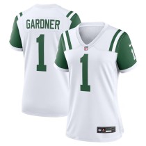 Women's New York Jets Ahmad Sauce Gardner White Classic Alternate Game Jersey