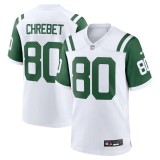 Men's New York Jets Wayne Chrebet White Classic Alternate Retired Player Game Jersey