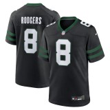 Men's New York Jets Aaron Rodgers Legacy Black Alternate Game Jersey