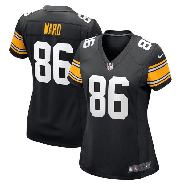 Women's Pittsburgh Steelers Hines Ward Black Retired Player Jersey