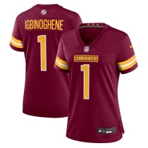 Women's Washington Commanders Noah Igbinoghene Burgundy Game Jersey