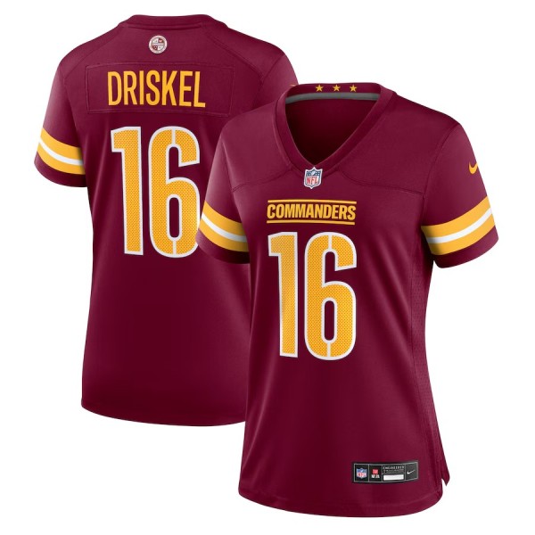Women's Washington Commanders Jeff Driskel Burgundy Game Jersey